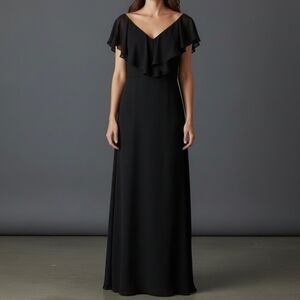 Connected Apparel Black Maxi Dress